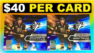 Opening 2 Boxes of 2021-22 Upper Deck SPx Hockey Hobby