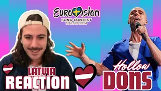 🇱🇻 Reaction Dons - Hollow (SUBTITLED) | Reacting to Latvia Eurovision 2024