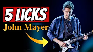 5 Licks Estilo John Mayer (com TAB)