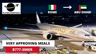 TRIP REPORT | ETIHAD AIRWAYS B777-300 | ECONOMY CLASS | ROME (FCO) - ABU DHABI (AUH)