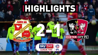 HIGHLIGHTS: Swindon Town 2 Exeter City 1 (1/2/20) EFL Sky Bet League Two