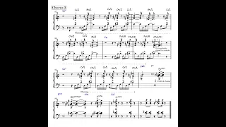 Footprints- Herbie Hancock jazz piano partial transcription