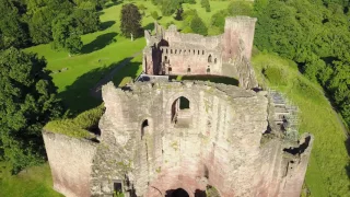4K bothwell castle drone flight