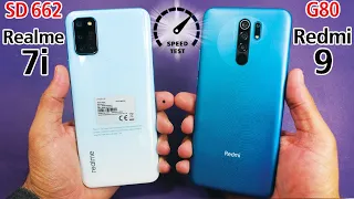 Realme 7i vs Xiaomi Redmi 9 Speed Test & Comparison!