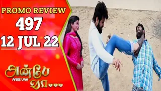 Anbe Vaa Promo 497 | 12/7/22 | Review | Anbe Vaa serial promo | Anbe Vaa 497