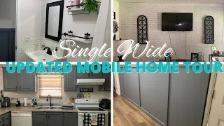 SINGLE WIDE MOBILE HOME TOUR| Renovated Mobile Home Tour| Single Wide Mobile Home Updates