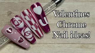 Chrome Valentines Nail Ideas! | Madam Glam | Nail Sugar