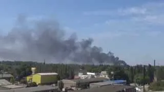 Донецкий аэропорт под обстрелом ДНР