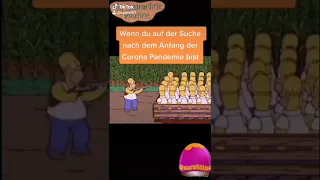 The Simpsons auf dem Anfang des Coronavirus