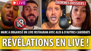 LIVE INSTAGRAM : ÉNORMES RÉVÉLATIONS DE MARC BLATA AVEC ALIX & D'AUTRES CANDIDATS (SCANDALE ILLAN)