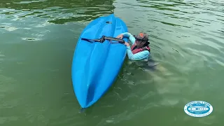 How to get back into a flipped kayak - Hobie Outback