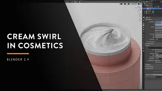 Create a cosmetic cram swirl