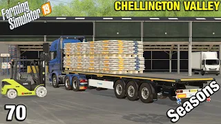 COLLECTING SEED & FERTILIZER PALLETS Chellington Valley Timelapse - FS19 Ep 70