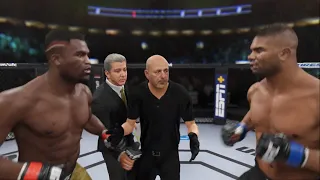 Francis Ngannou vs Alistair Overeem 2 Full Fight - UFC 4 Simulation