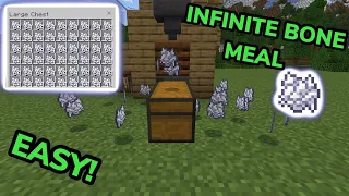 EASIEST 1.20 AUTOMATIC BONE MEAL FARM TUTORIAL in Minecraft Bedrock (MCPE/Xbox/PS4/Switch/PC)