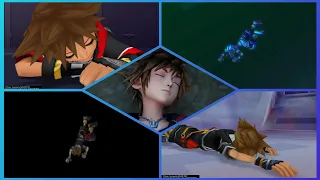 Every time Sora was knocked out/KO'd - Kingdom Hearts