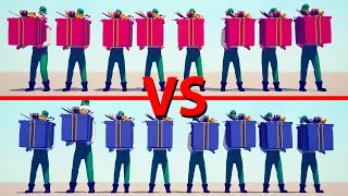 PRESENT ELF Team vs PRESENT ELF - Team Totally Accurate Battle Simulator TABS