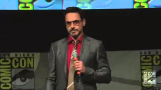 Comic Con 2012: Robert Downey Jr Surprises Iron Man 3 Panel