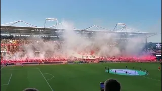 Die Fans des FC St. Pauli beim Hamburger Stadtderby im DFB-Pokal der Frauen!🔥