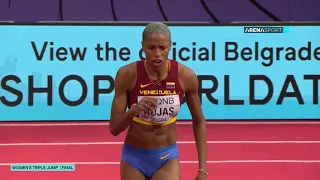 W Triple Jump - Yulimar Rojas (Venezuela) - 15.74m - Belgrade (Serbia) - 2022 - World Indoor Record