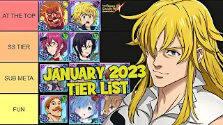 The Best Heroes Tier List (JANUARY 2023)! Seven Deadly Sins: Grand Cross