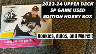 2023-24 Upper Deck SP Game Used Edition Hobby Box Break! #hockeycards #shaunscollectibles #nhlhockey
