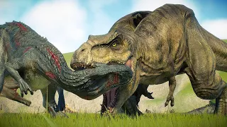 CARNIVORE AND HERBIVORE BATTLE ROYALE IN UNITED KINGDOM - Jurassic World Evolution 2