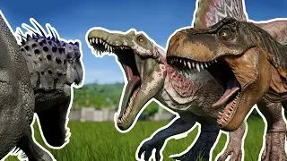 THE MODIFIED BATTLE ROYALE | ALL DINOSAURS!!! - Jurassic World Evolution | HD