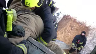 Спасение пострадавшего (пожарного) с помощью л3к