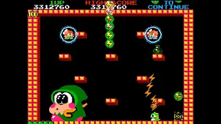 バブルボブル  アーケード版 100面ワンコインクリア Bubble Bobble