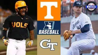 #1 Tennessee vs Georgia Tech (AMAZING GAME!) | Knoxville Regional Final | 2022 College Baseball