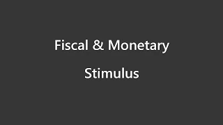 Flow of Money - Fiscal & Monetary Stimulus