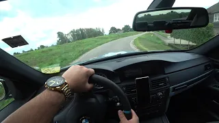 BMW M3 POV drive and acceleration