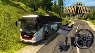 Driving a Scania Bus on Hills in Euro Truck Simulator 2 | Nitho Drive Pro One