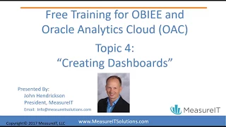 Part 4:  OBIEE Creating a Dashboard