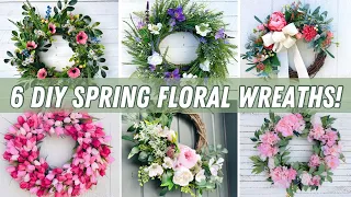 How to make 6 different spring floral wreaths!