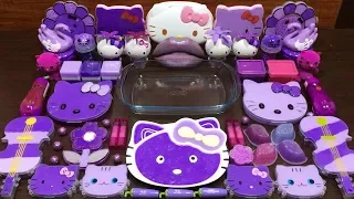 Purple Hello Kitty Slime | Mixing Random Things into Slime | Satisfying Videos #94