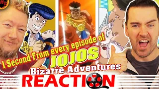 This Was ''Hilarious'' : 1 second from every episode of JoJo's Bizarre Adventure REACTION