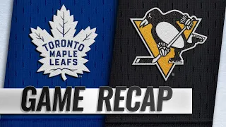 Rielly, Andersen lead Maple Leafs past Penguins, 5-0