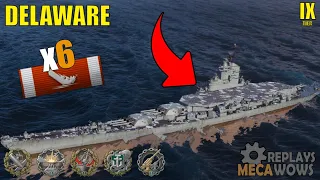 AIRCRAFT CARRIER?? Delaware 6 Kills & 230k Damage | World of Warships Gameplay