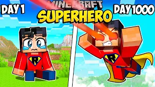 I Survived 1000 Days as a SUPERHERO in Minecraft (Minecraft Compilation)