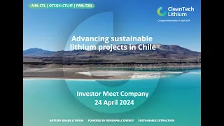 CLEANTECH LITHIUM PLC - Update on Steve’s Visit to Chile