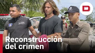 Así reconstruyó Daniel Sancho el asesinato de Edwin Arrieta junto a la Policía tailandesa