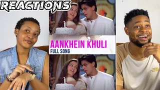 African Couple Reacts To Aankhein Khuli Song | Mohabbatein | Shah Rukh Khan, Aishwarya Rai | Lata M