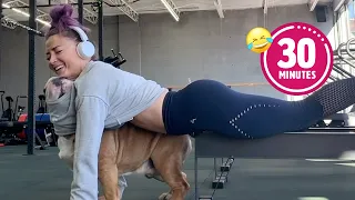 Dog Slips Into Woman's Workout ðŸ˜¯ |FUNNIEST Pets Of The Year...So Far (2023)