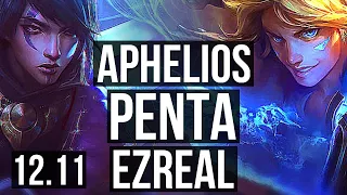 APHELIOS & Karma vs EZREAL & Bard (ADC) | Penta, 700+ games, Legendary, 11/3/8 | NA Master | 12.11