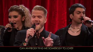 Pentatonix sings "Somebody To Love" on Queen Family Singalong (HD)