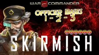 War Commander Skirmish Event Officer bases(1-2-3) Free Repair.