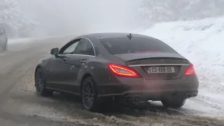 2PAC - Only Fear of Death [ Mercedes CLS AMG 6.3 ] Snow Drifting #snow #cls #drift Archi6.3