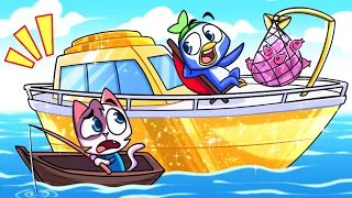 Rich VS Broke Boat 👑 | Which One Is Better? | Funny Cartoon For Kids by Cleo & Theo